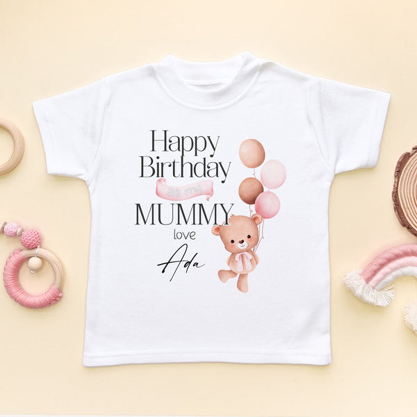 Happy birthday mummy hot sale t shirt baby