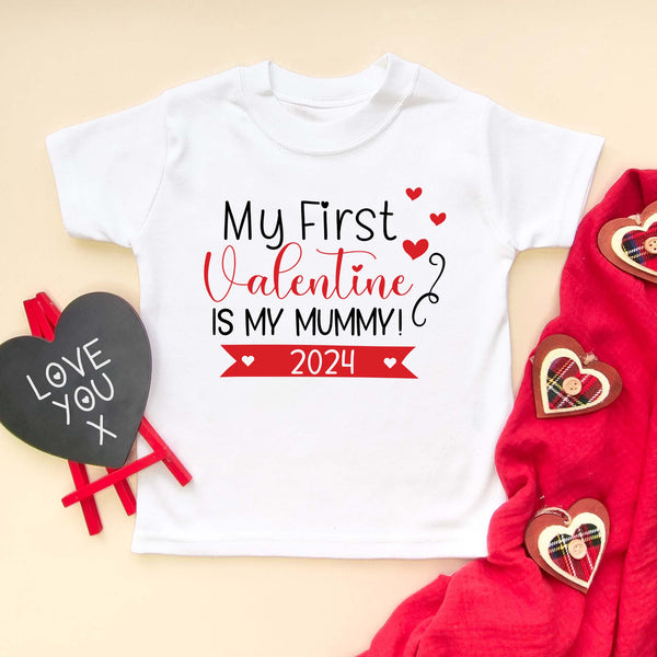 My First Valentine Is My Mummy T Shirt – Little Lili Store