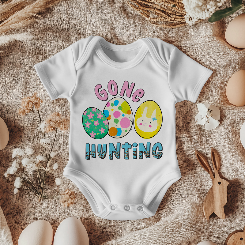 Gone Hunting Easter Baby Bodysuit