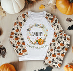 Halloween Wreath Personalised Kids Pyjamas Set