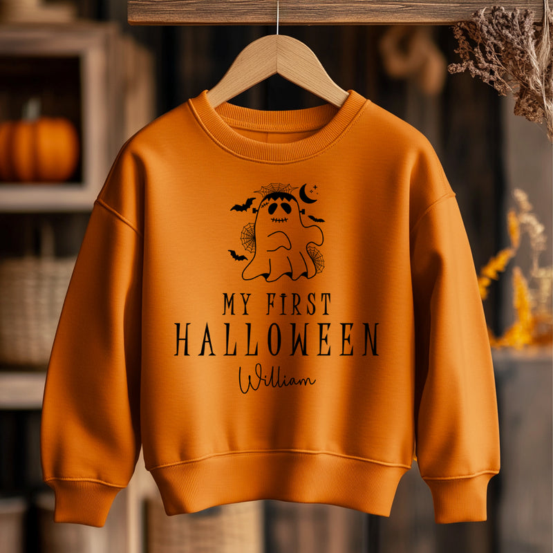 Halloween Ghost Personalised Toddler & Kids Sweatshirt