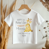 Mother's Day Cute Giraffe Personalised Toddler & Kids T Shirt