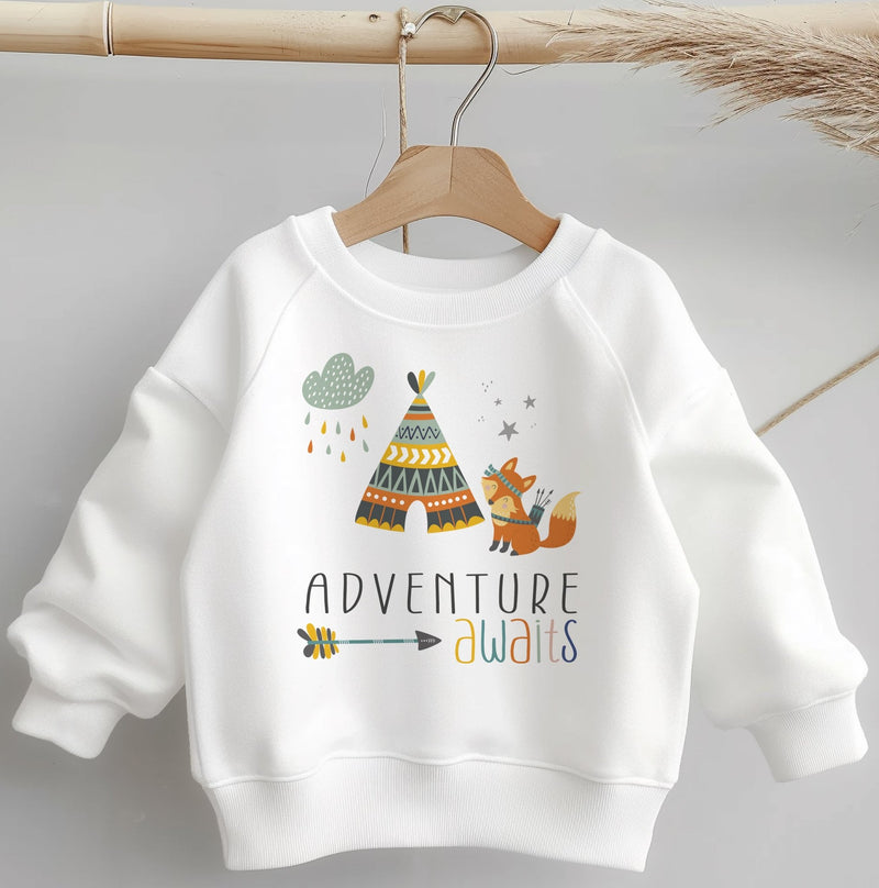 Adventure Awaits Toddler & Kids Sweatshirt - Little Lili Store