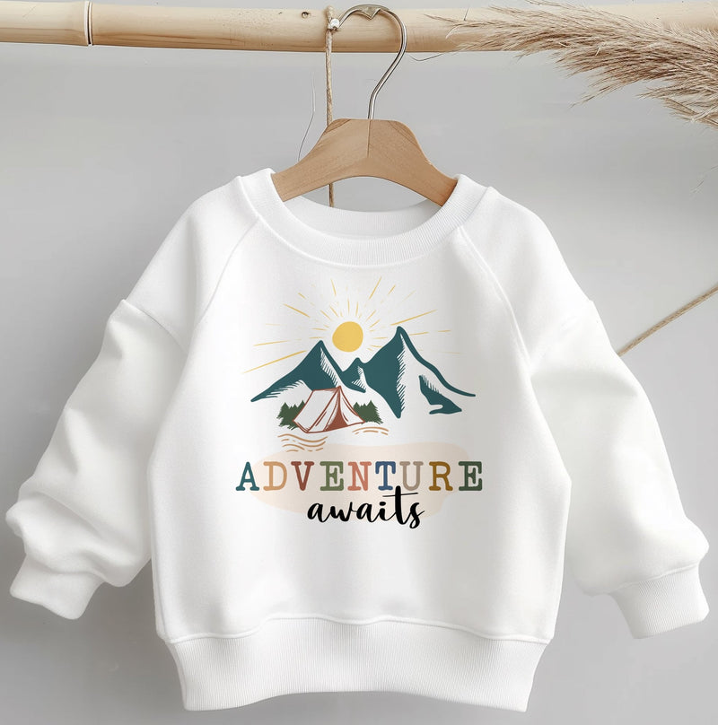 Adventure Awaits Toddler & Kids Sweatshirt - Little Lili Store