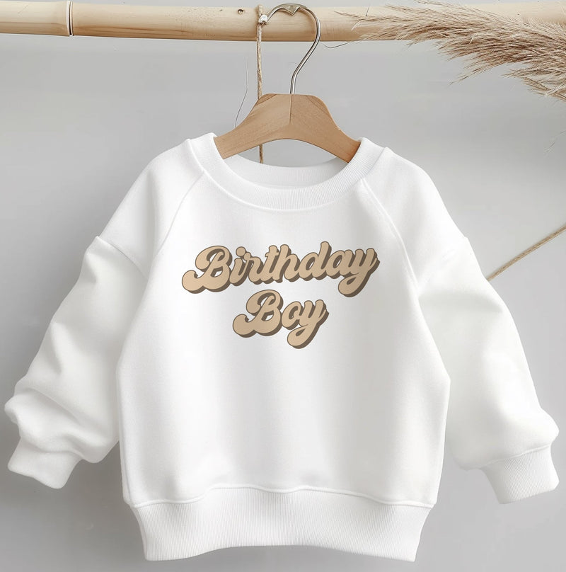 Birthday Boy Retro Camel Toddler & Kids Sweatshirt - Little Lili Store