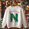 Christmas Green Pattern Personalised Toddler & Kids Sweatshirt - Little Lili Store