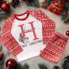 Christmas Personalised Name With Initial Letter Kids Pyjamas Set - Little Lili Store