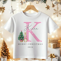 Christmas Peter Rabbit Inspired Girl Personalised Toddler & Kids T Shirt - Little Lili Store