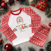 Christmas Retro Rainbow Personalised Toddler & Kids Pyjamas Set - Little Lili Store