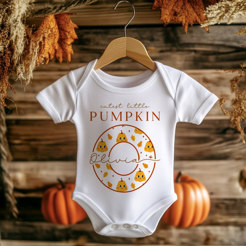 Cutest Little Pumpkin Personalised Baby Bodysuit - Little Lili Store