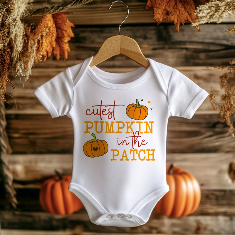 Cutest Pumpkin In The Patch Halloween Baby Bodysuit - Little Lili Store