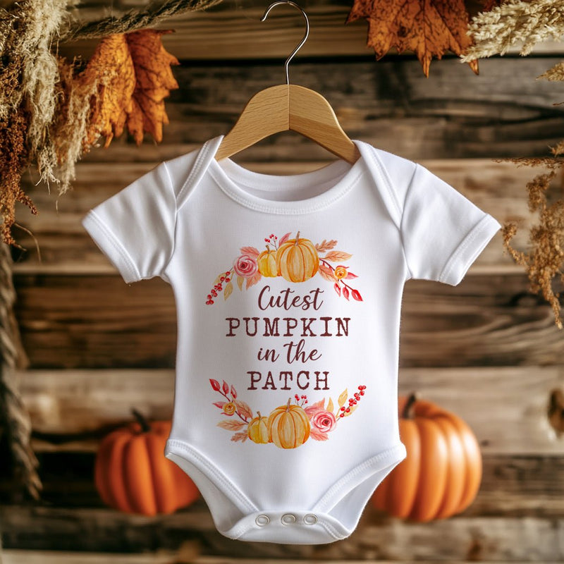 Cutest Pumpkin In The Patch Halloween Baby Bodysuit - Little Lili Store