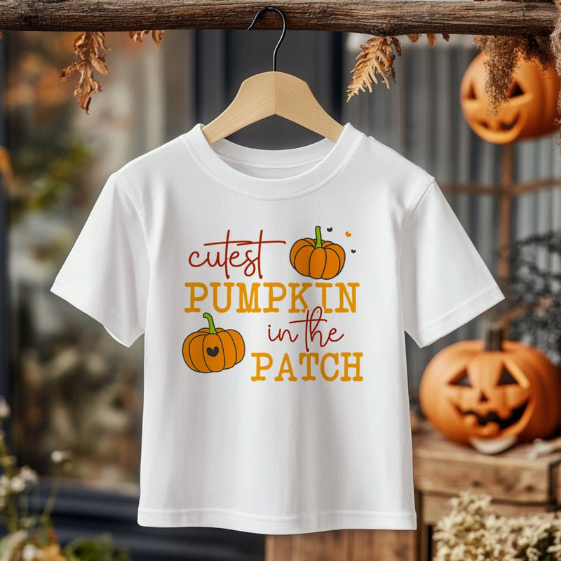 Cutest Pumpkin In The Patch Halloween Toddler & Kids T Shirt - Little Lili Store