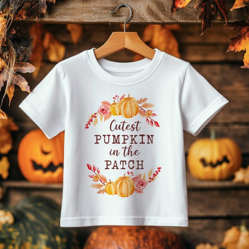 Cutest Pumpkin In The Patch Toddler & Kids T Shirt - Little Lili Store