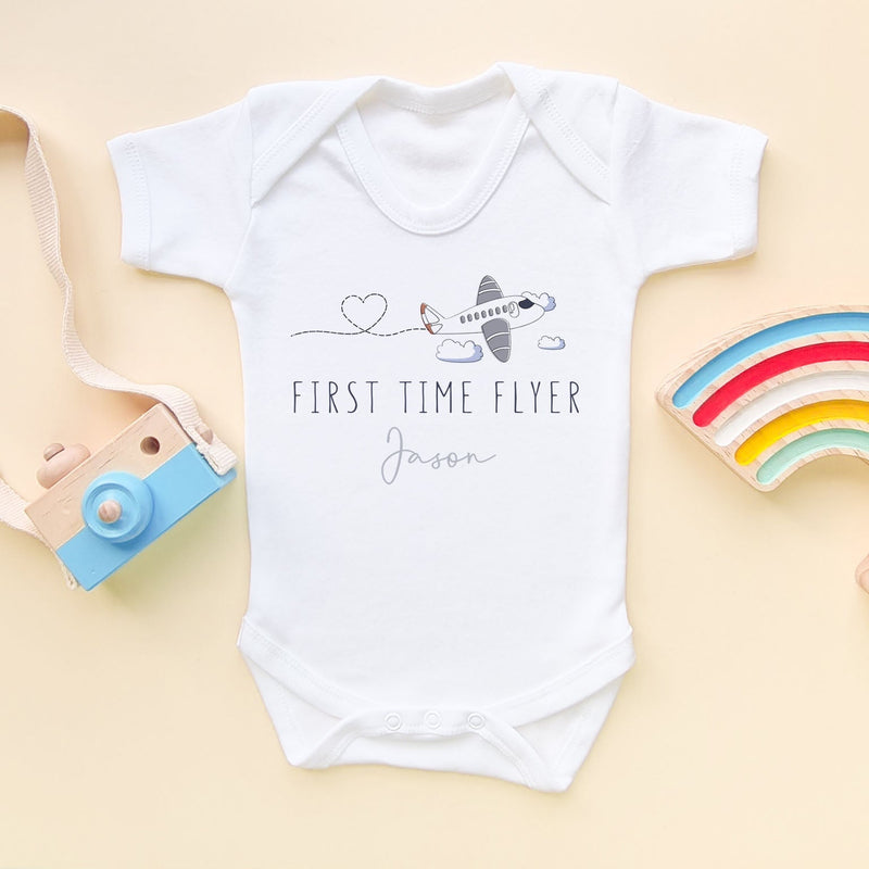 First Time Flyer Holiday Personalised Baby Bodysuit - Little Lili Store