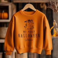 Halloween Ghost Personalised Toddler & Kids Sweatshirt - Little Lili Store