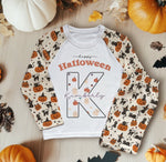 Halloween Pattern Personalised Kids Pyjamas Set - Little Lili Store