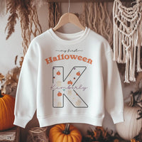 Halloween Personalised Name With Initial Toddler & Kids Sweatshirt - Little Lili Store