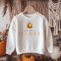 Halloween Peter Rabbit Inspired Wreath Personalised Toddler & Kids Sweatshirt - Little Lili Store