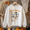 Halloween Pumpkin Ghost Pattern Personalised Toddler & Kids Sweatshirt - Little Lili Store