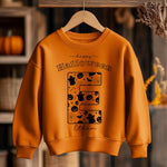 Halloween Spooky Pattern Personalised Toddler & Kids Sweatshirt - Little Lili Store