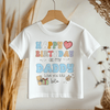 Happy Birthday Daddy Retro Personalised Toddler & Kids T Shirt - Little Lili Store