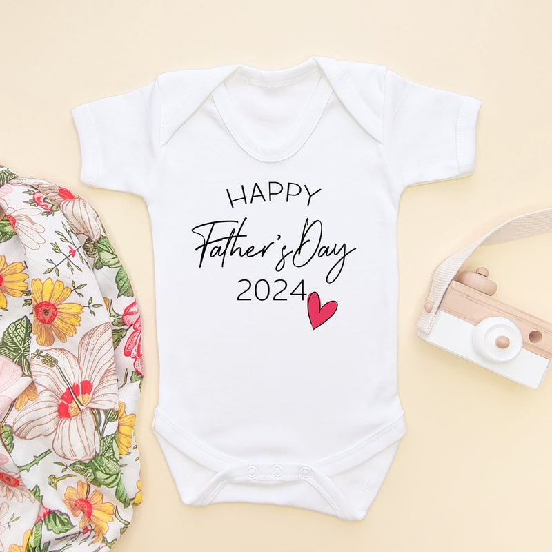 Happy Father's Day Baby Bodysuit - Little Lili Store (6547769655368)