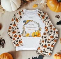 Happy Halloween Peter Rabbit Inspired Personalised Kids Pyjamas Set - Little Lili Store