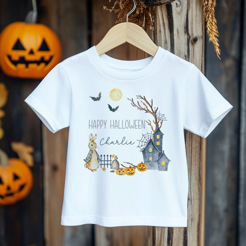 Happy Halloween Peter Rabbit Inspired Personalised Toddler & Kids T Shirt - Little Lili Store