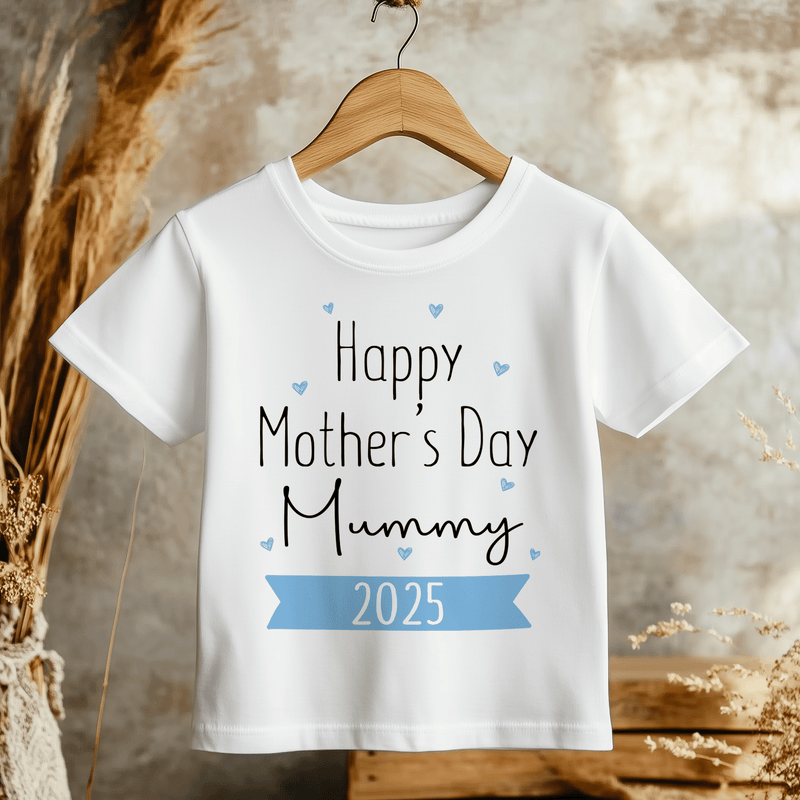 Happy Mother's Day Mummy Blue Style Toddler & Kids T Shirt - Little Lili Store