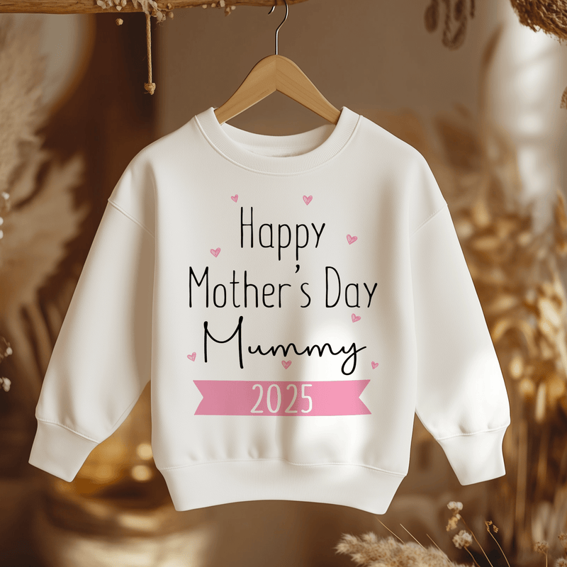 Happy Mother's Day Mummy Pink Style Toddler & Kids Sweatshirt - Little Lili Store