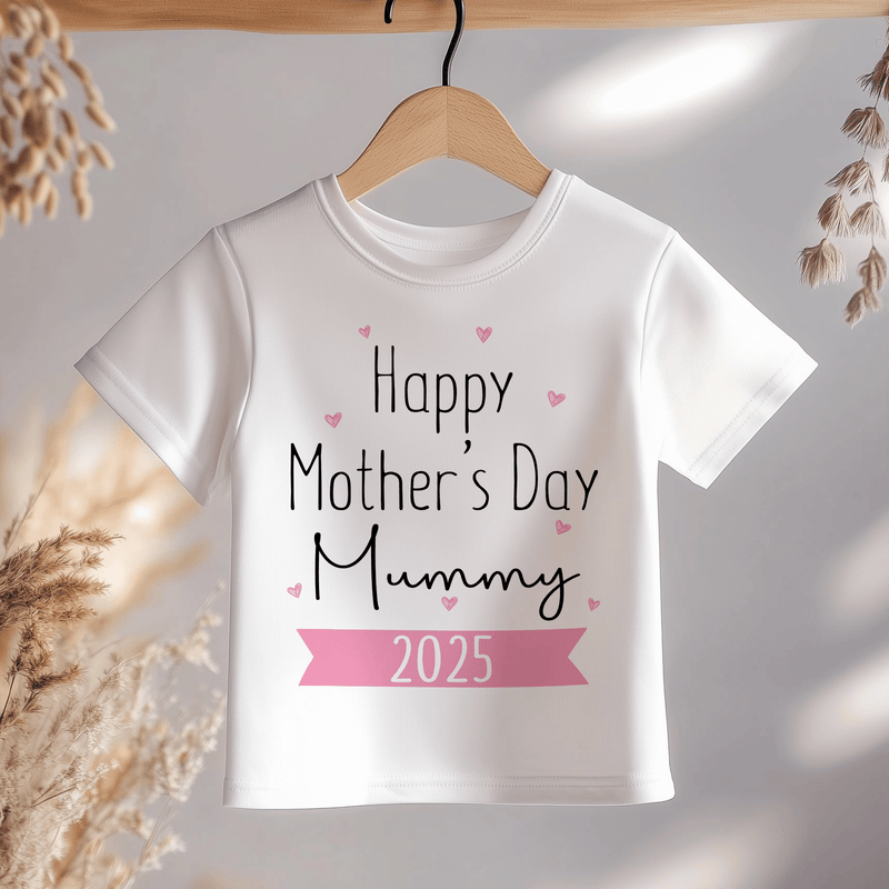 Happy Mother's Day Mummy Pink Style Toddler & Kids T Shirt - Little Lili Store