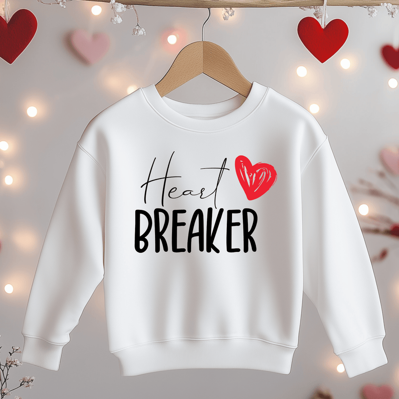 Heart Breaker Valentines Toddler & Kids Sweatshirt - Little Lili Store