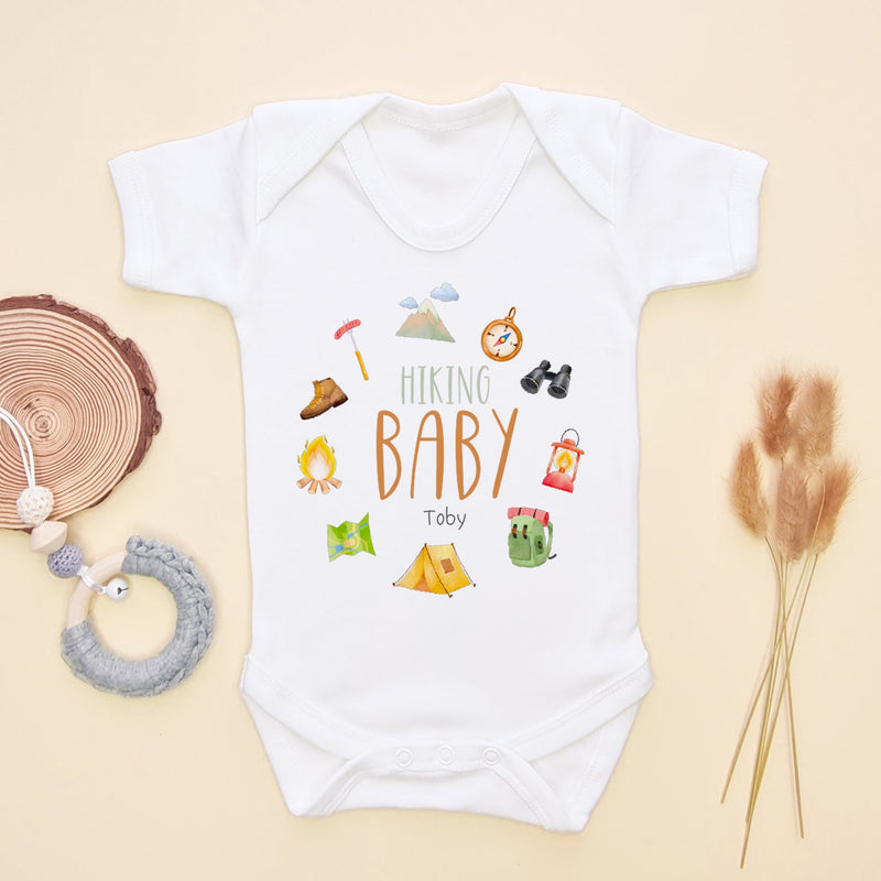 Hiking Baby Personalised Name Baby Bodysuit - Little Lili Store