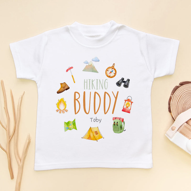 Hiking Buddy Personalised Name Toddler & Kids T Shirt - Little Lili Store