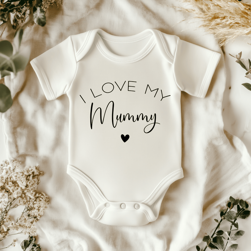 I Love My Mummy Baby Bodysuit - Little Lili Store