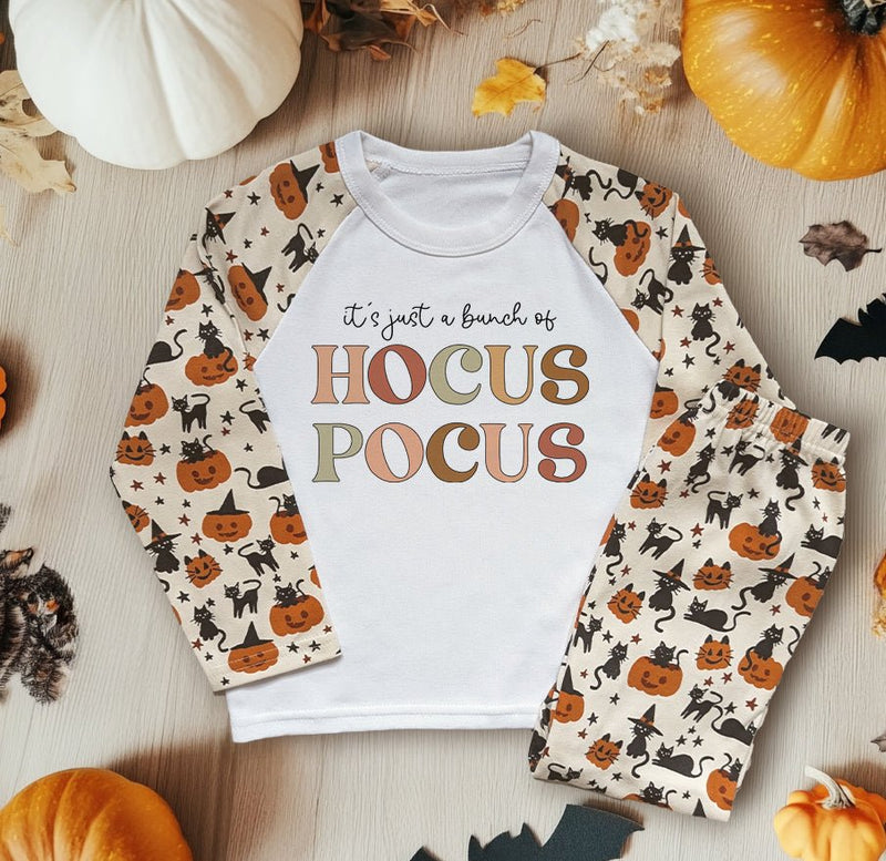 It's A Bunch Of Hocus Pocus Halloween Kids Pyjamas Set - Little Lili Store