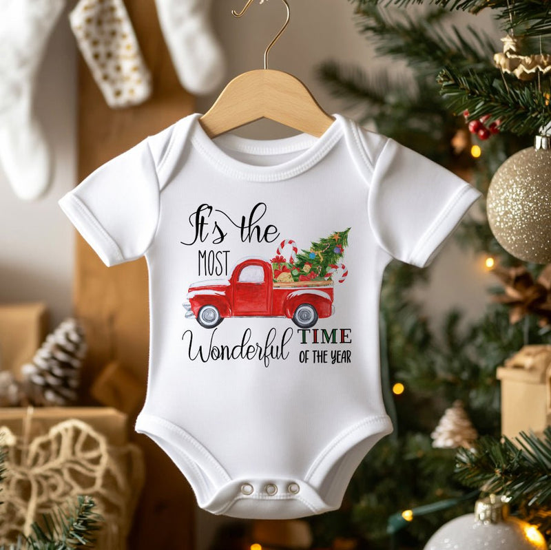 It's The Most Wonderful Time Of The Year Christmas Baby Bodysuit - Little Lili Store