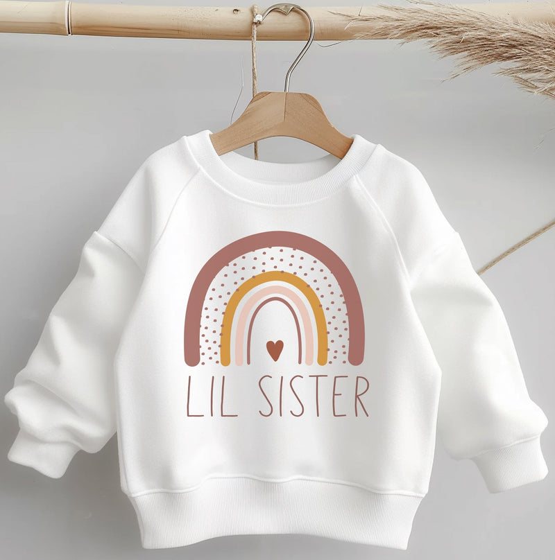 Lil Sister Boho Rainbow Toddler & Kids Sweatshirt - Little Lili Store