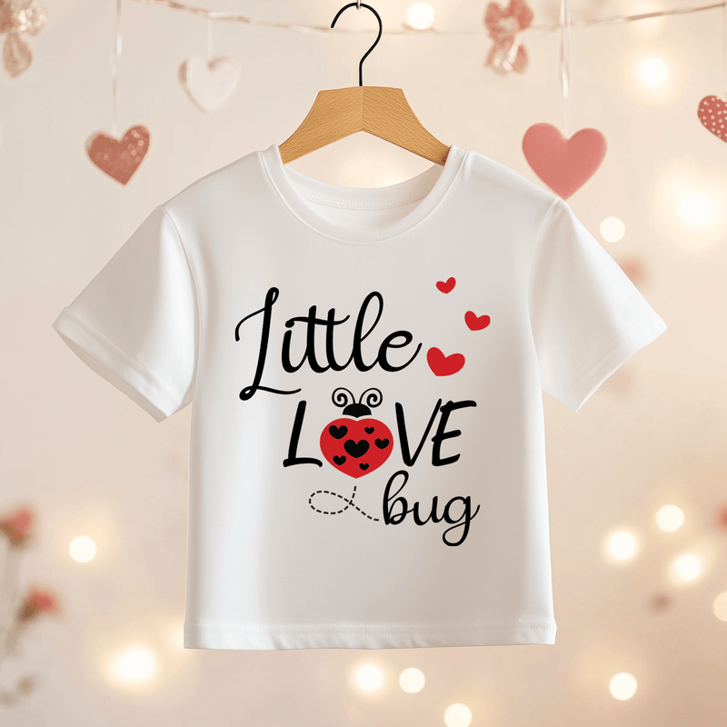 Little Love Bug Valentines Toddler & Kids T Shirt - Little Lili Store