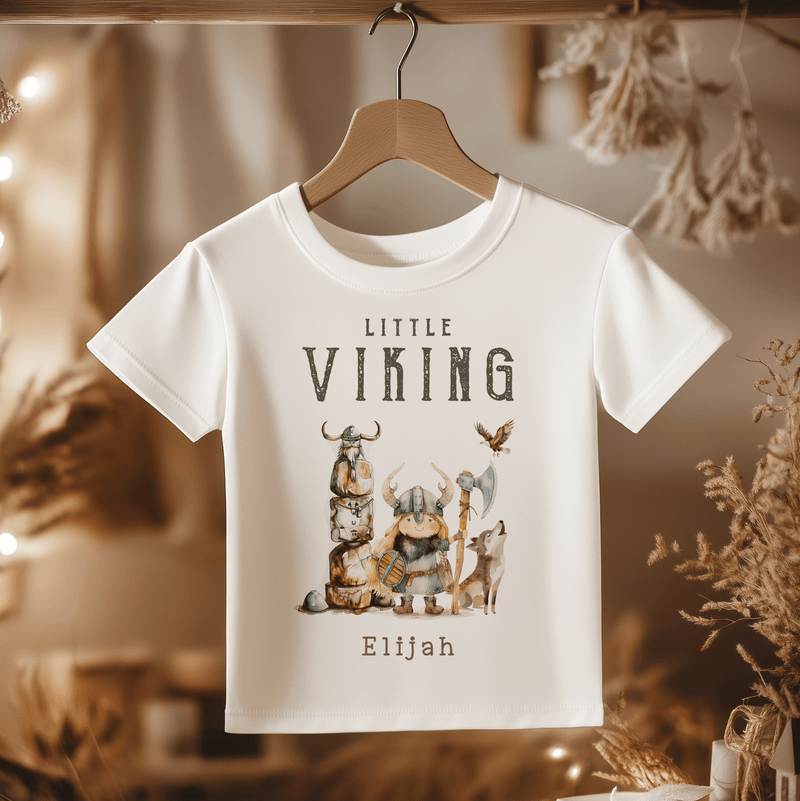 Little Viking Nordic Personalised Toddler & Kids T Shirt - Little Lili Store