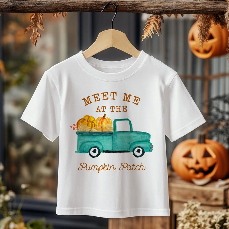 Meet Me At The Pumpkin Patch Truck Toddler & Kids T Shirt - Little Lili Store