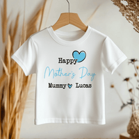 Mother's Day Blue Boy Personalised Toddler & Kids T Shirt - Little Lili Store