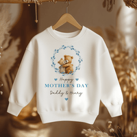 Mother's Day Boy Bear Personalised Toddler & Kids Sweatshirt - Little Lili Store