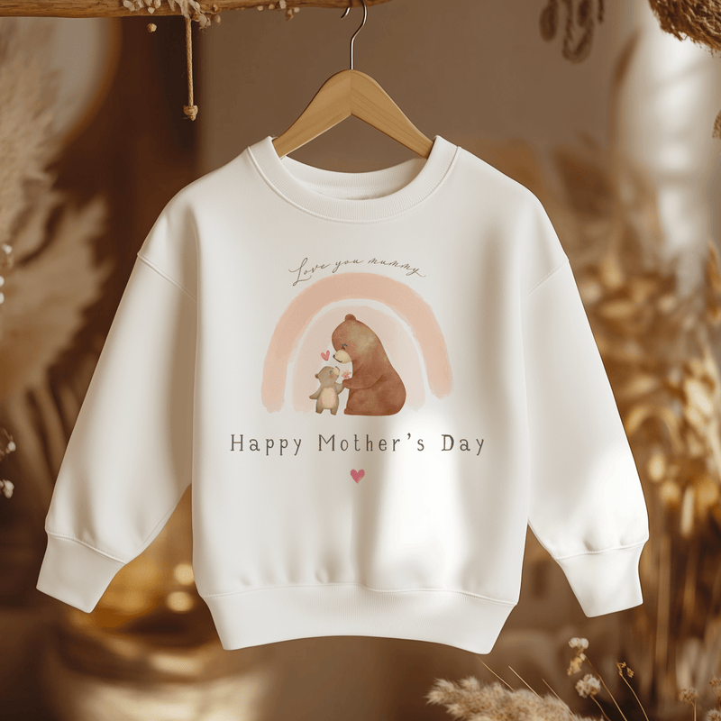 Mother's Day Cute Bears Toddler & Kids Sweatshirt - Little Lili Store