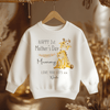 Mother's Day Cute Giraffe Personalised Toddler & Kids Sweatshirt - Little Lili Store