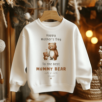 Mother's Day Mummy Bear Personalised Toddler & Kids Sweatshirt - Little Lili Store