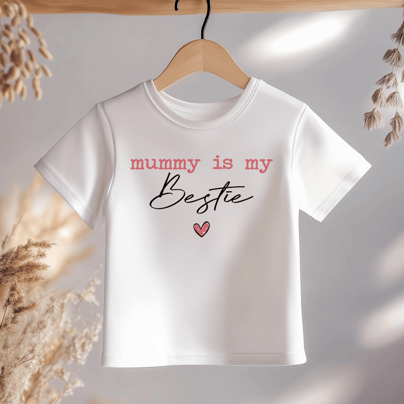 Mummy Is My Bestie Toddler & Kids T Shirt - Little Lili Store