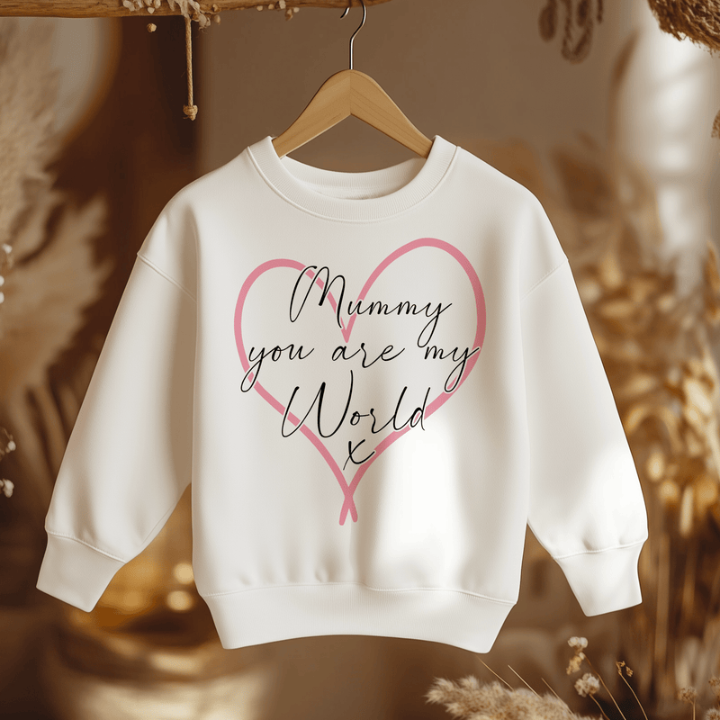 Mummy You Are My Whole World Toddler & Kids Sweatshirt - Little Lili Store