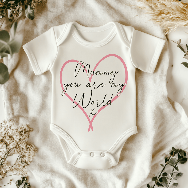 Mummy You Are My World Baby Bodysuit - Little Lili Store